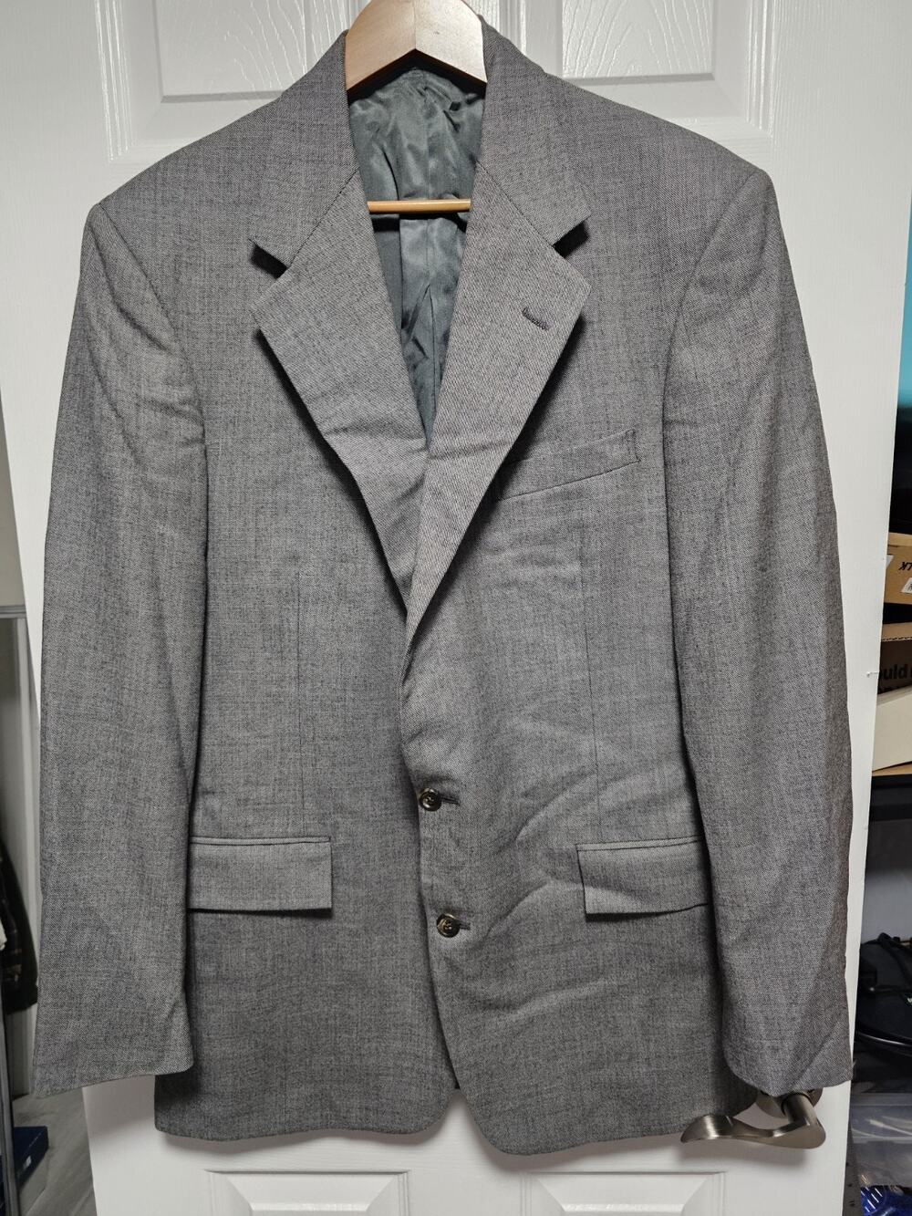 Men's Vintage Polo Ralph Lauren Wool Blazer Houndstooth Sz 41L